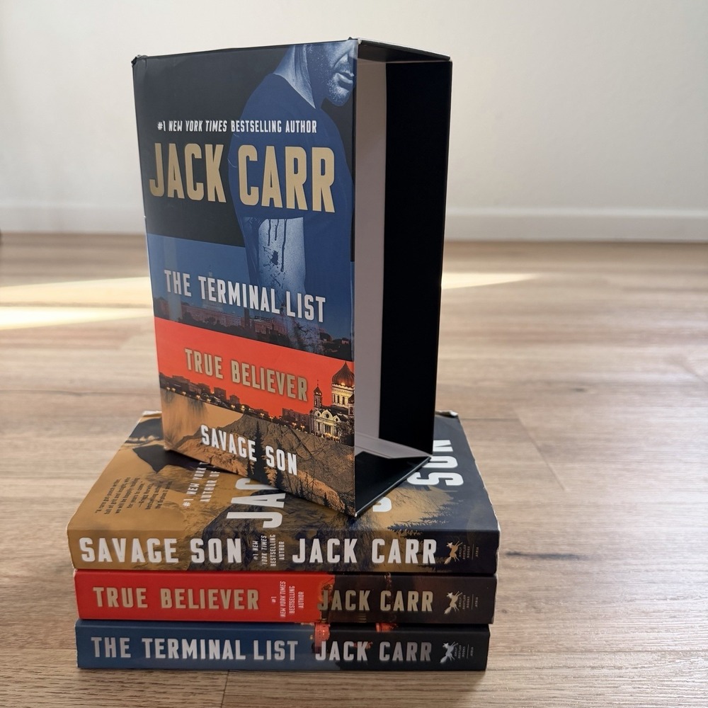 Jack Carr 3 Book Box Set Terminal List True Believer‎ Savage Son Paperback Set